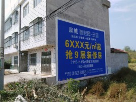 黄梅墙体广告质量分析