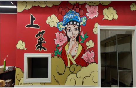 黄梅墙体彩绘的发展和应用